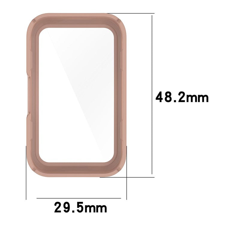 For Keep B4 Lite Hard PC Protective Case Watch Cover with Built-in Tempered Glass Screen Protector - Pink