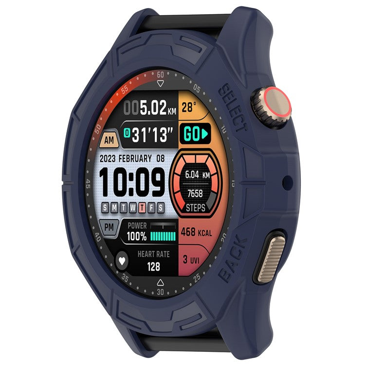 Watch Case for Huami Amazfit Cheetah / Amazfit Cheetah Pro , Rugged TPU Hollow Frame Cover - Midnight Blue
