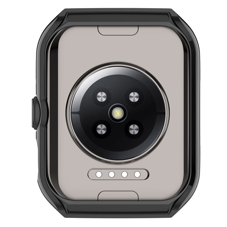 For Oppo Watch 4 Pro / Watch 3 Pro Protective Case Hard PC Hollowed-Out Watch Cover with TPU Hydrogel Film - Black