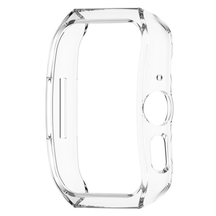 For Oppo Watch 4 Pro / Watch 3 Pro Protective Case Hard PC Hollowed-Out Watch Cover with TPU Hydrogel Film - Transparent White