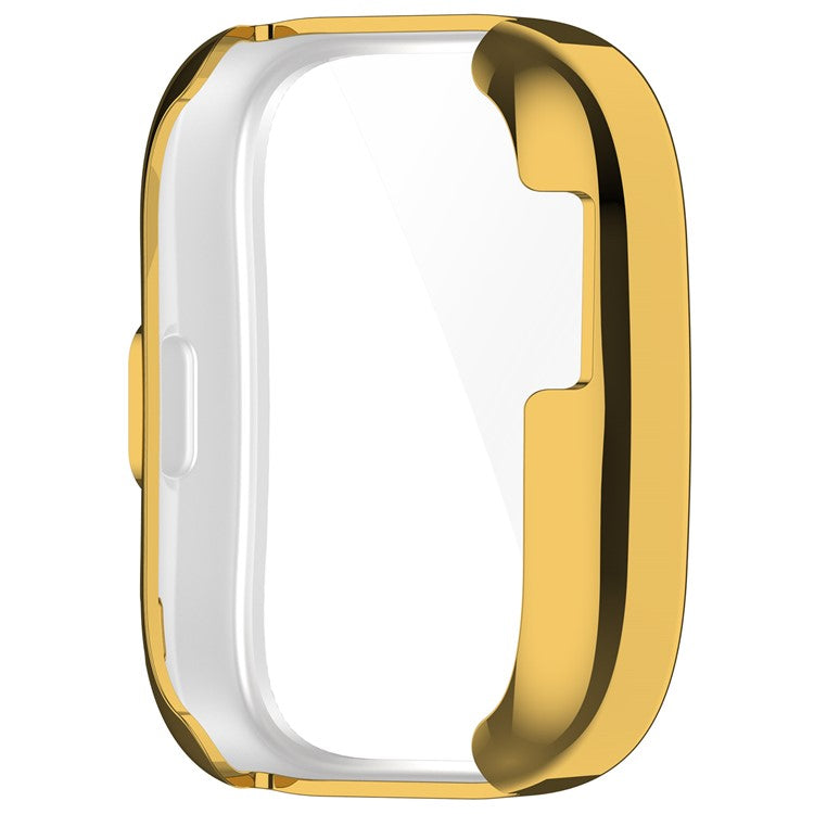 For Huami Amazfit Bip 5 (A2215) Electroplating TPU Watch Cover Overall Protective Case - Gold