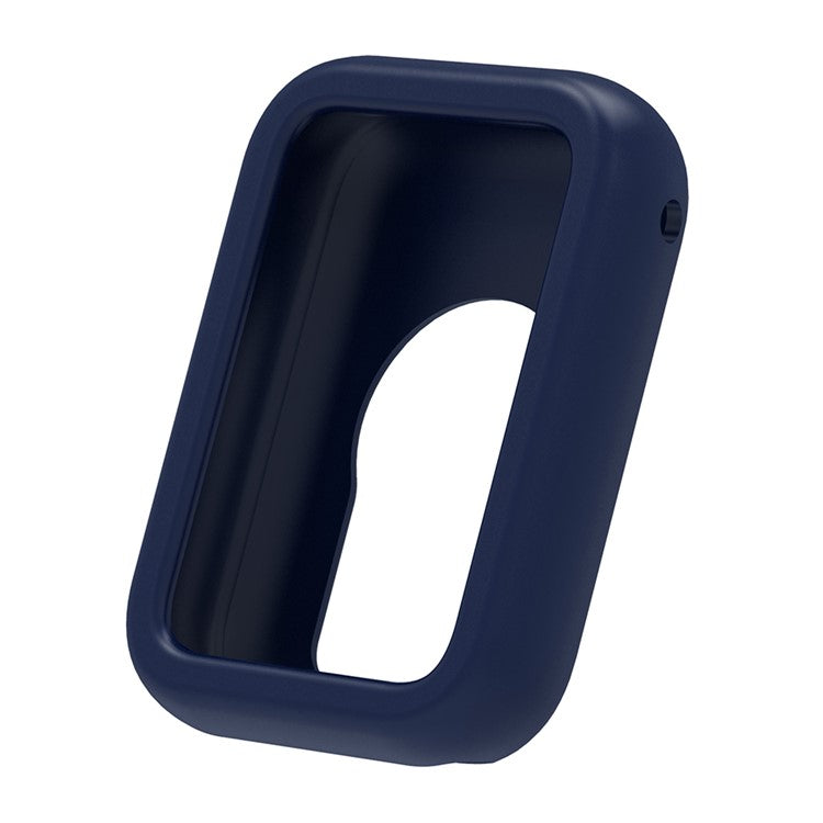 For Xiaomi Smart Band 8 Pro Soft Silicone Case Shockproof Smart Watch Frame Cover - Navy Blue