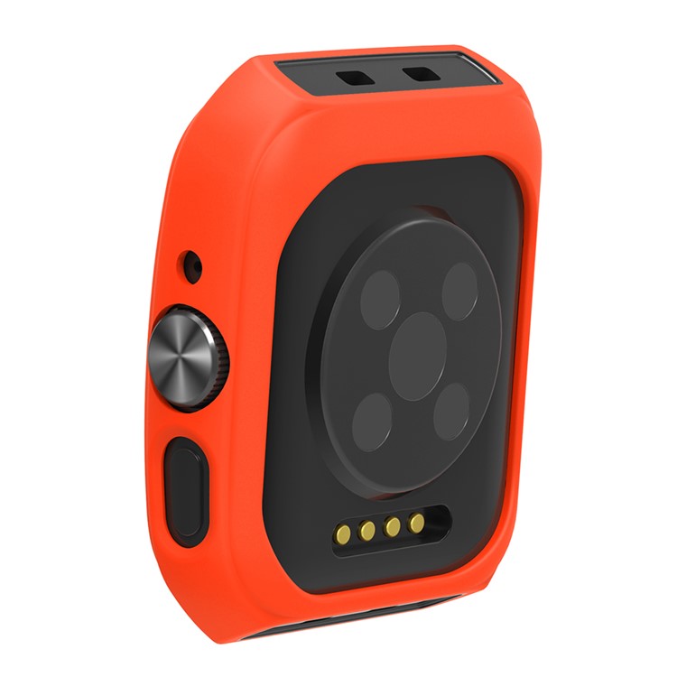 Silicone Watch Case for Oppo Watch 3 Pro / Watch 4 Pro , Anti-Scratch Frame Watch Cover - Orange