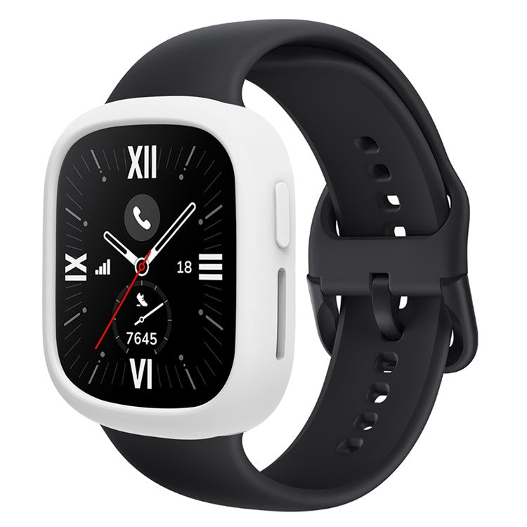 For Honor Watch 4 Silicone Case Protective Bumper Frame Watch Cover - White