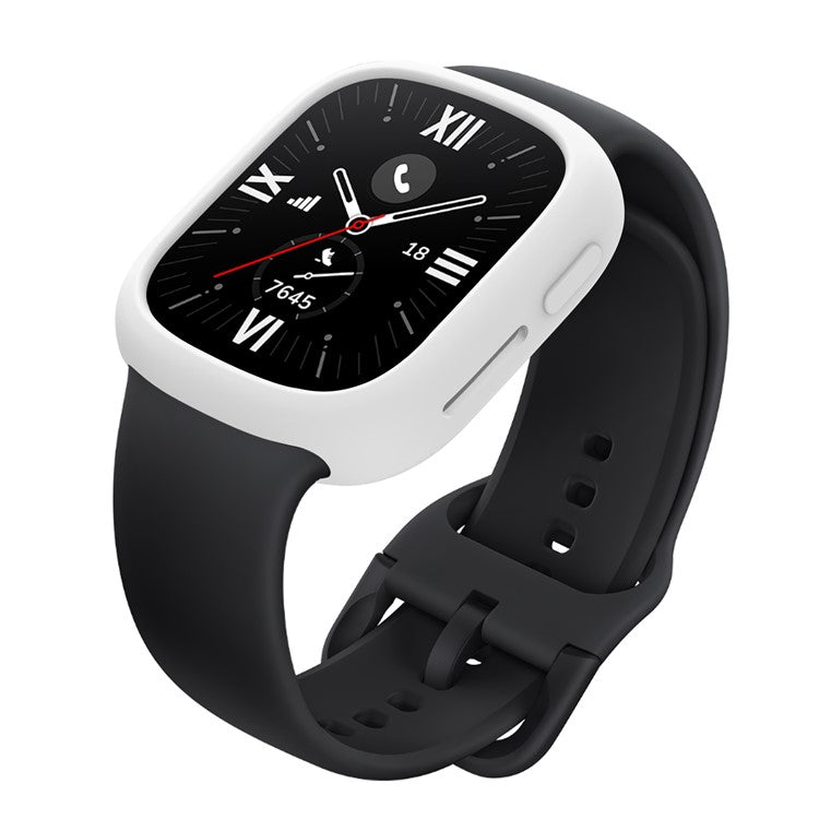 For Honor Watch 4 Silicone Case Protective Bumper Frame Watch Cover - White