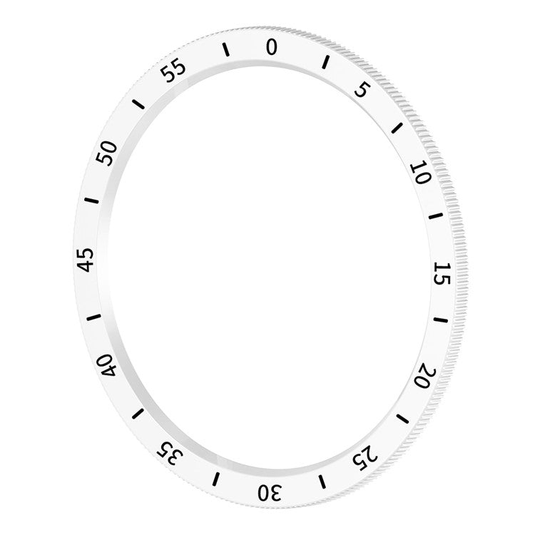 PC Watch Case Cover for Samsung Galaxy Watch6 Classic 43mm R950 Dial Plate Watch Bezel Ring - White