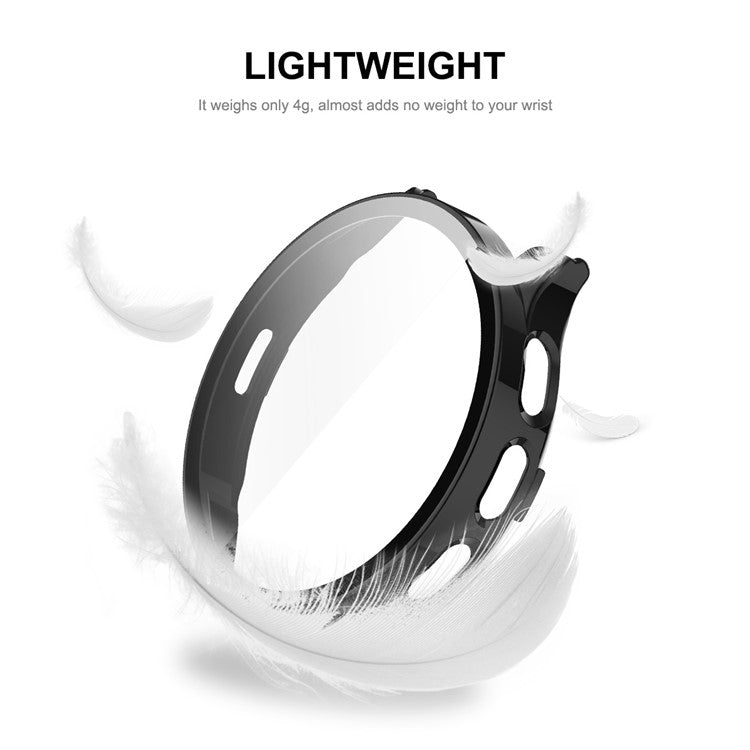 ENKAY Hat Prince For Garmin Venu 3 Watch Case All-Around PC Cover with HD Tempered Glass Film - Dark Blue