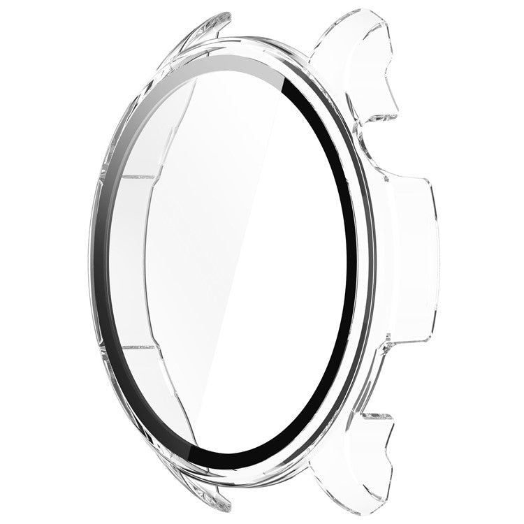 Smart Watch Case for Huami Amazfit Balance A2286 Hard PC Case with Tempered Glass Screen Protector - Transparent