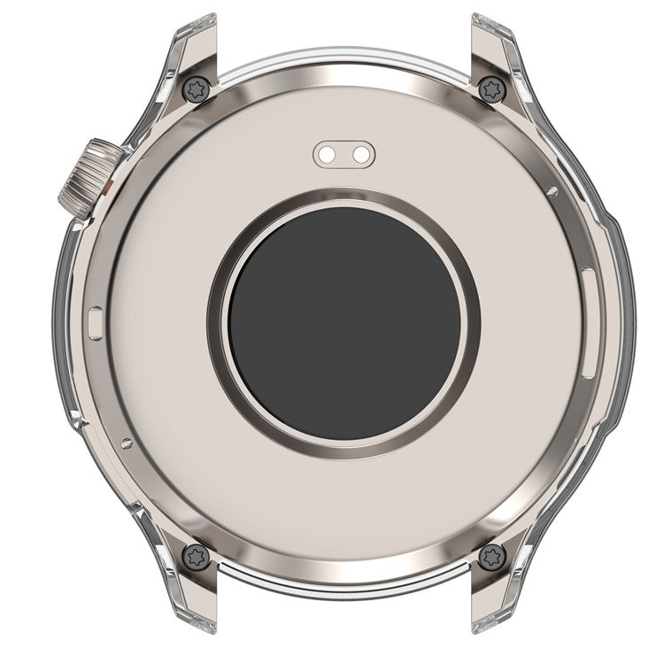 Smart Watch Case for Huami Amazfit Balance A2286 Hard PC Case with Tempered Glass Screen Protector - Transparent