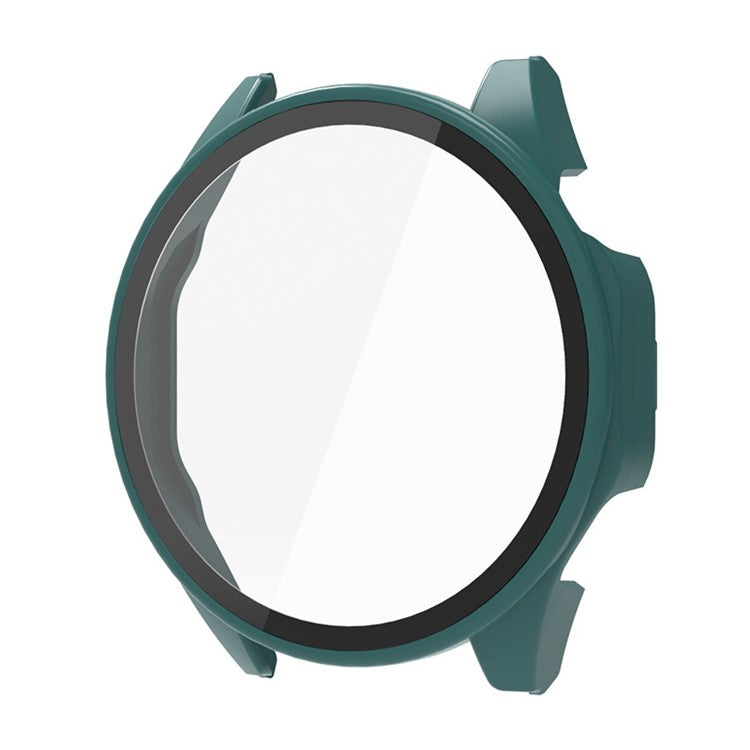 ENKAY Hat Prince For Huawei Watch GT 4 46mm Full Cover PC Watch Case with HD Tempered Glass Film - Dark Green