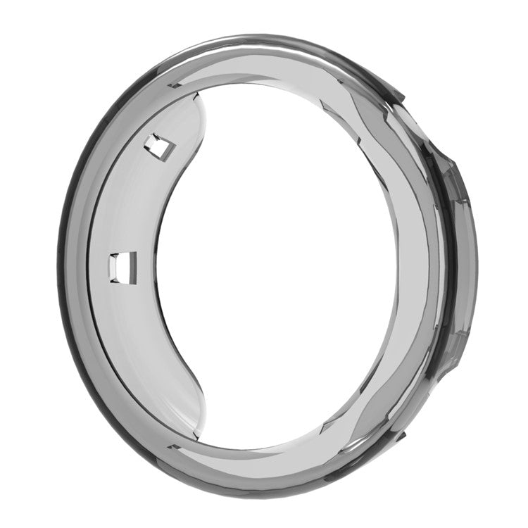 For Huawei Watch GT 4 41mm Watch Case Hollow Out TPU Protective Frame - Transparent Black