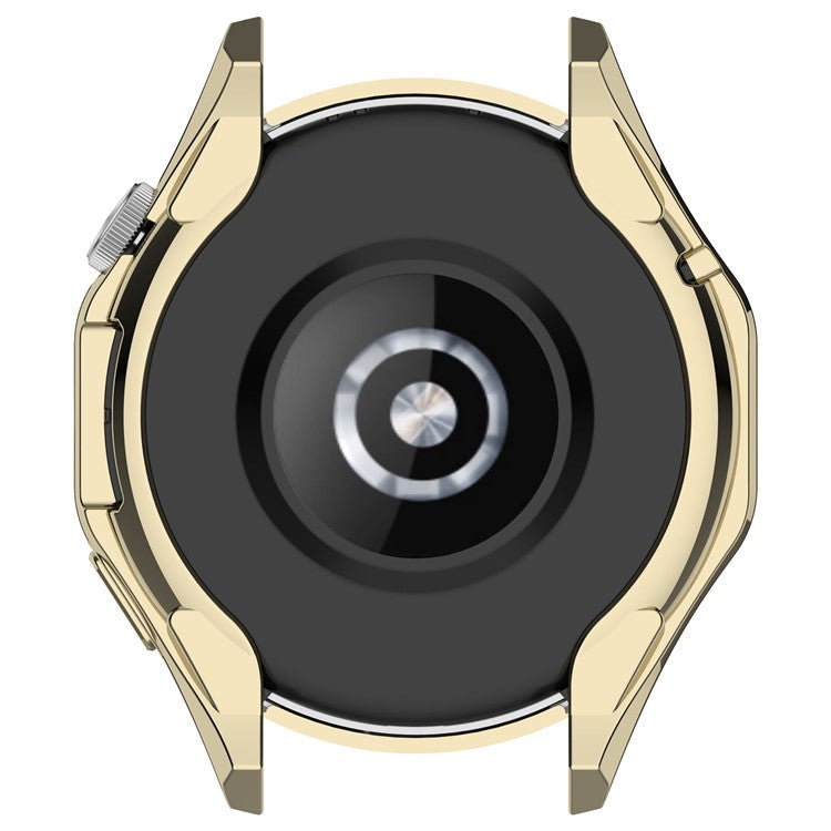 For Huawei Watch GT 4 46mm Watch Protective Cover Full Coverage Electroplating TPU Case - Gold