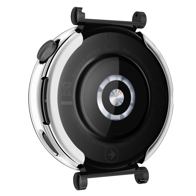 For Huawei Watch GT 4 41mm Watch Protector Electroplating Full Coverage TPU Watch Cover - Silver