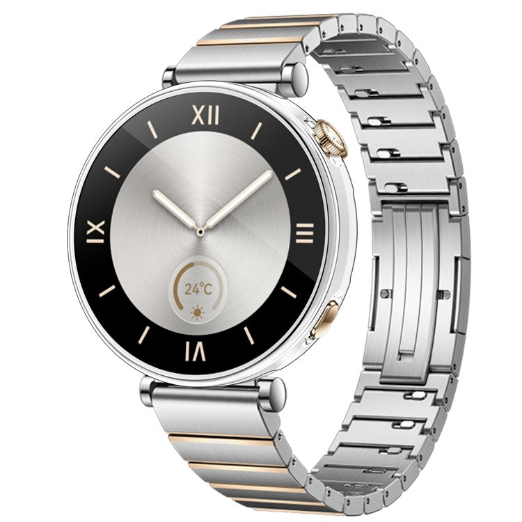 For Huawei Watch GT 4 41mm Watch Protector Electroplating Full Coverage TPU Watch Cover - Silver