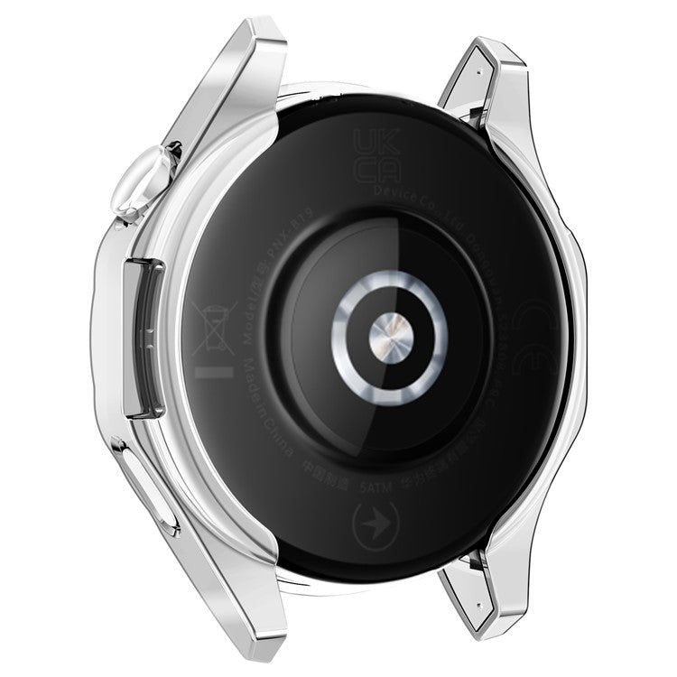 For Huawei Watch GT 4 46mm Watch Case TPU Scratch-resistant Electroplating Protector Cover - Silver