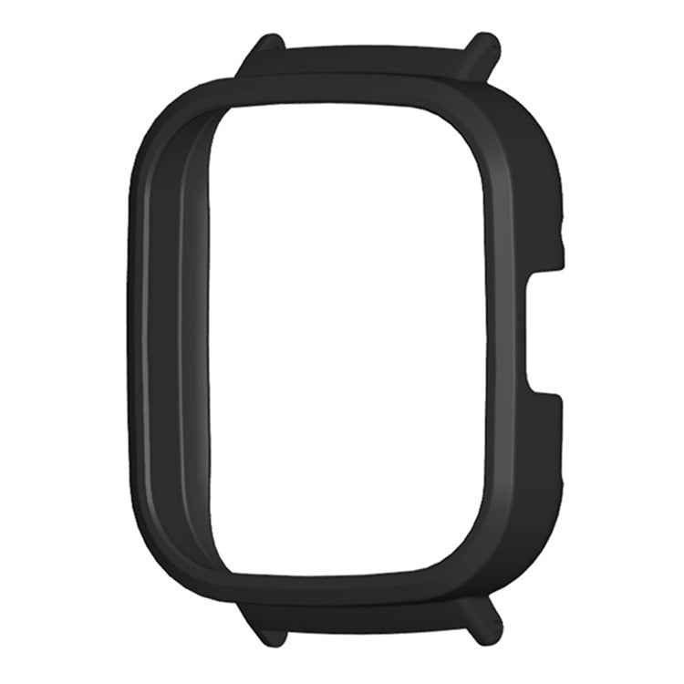 For Xiaomi Redmi Watch 3 Hard PC Bumper Frame Case Protective Cover with 20mm Adapter Connector - Black