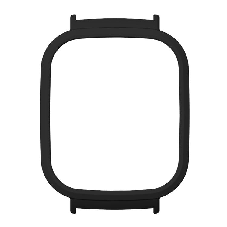For Xiaomi Redmi Watch 3 Hard PC Bumper Frame Case Protective Cover with 20mm Adapter Connector - Black