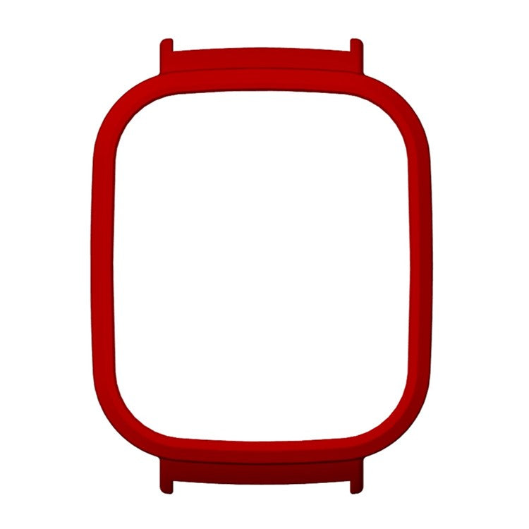 For Xiaomi Redmi Watch 3 Hard PC Bumper Frame Case Protective Cover with 20mm Adapter Connector - Red