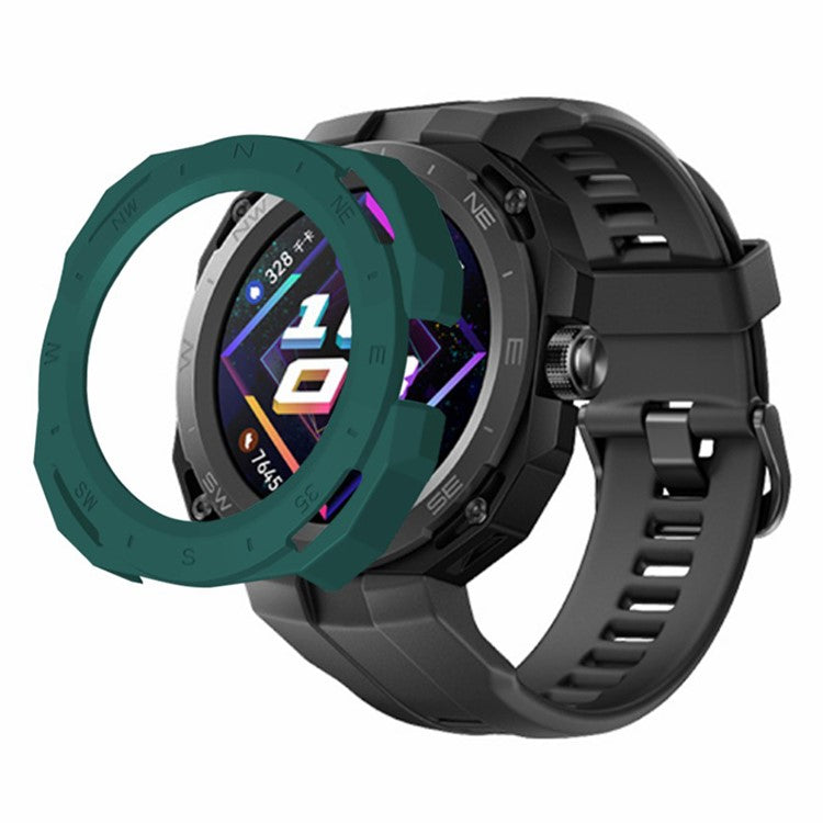 For Huawei Watch GT Cyber Hard PC Watch Frame Hollow Protective Case Cover - Midnight Green
