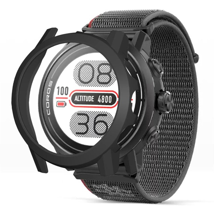 For Coros Apex 2 Watch Frame Hard PC Shockproof Protective Cover - Black