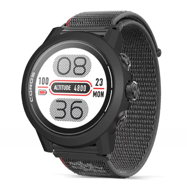 For Coros Apex 2 Watch Frame Hard PC Shockproof Protective Cover - Black