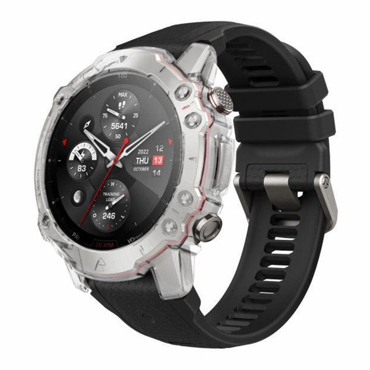 For Huami Amazfit Falcon Watch Case Anti-drop Hard PC Watch Frame Protective Shell - Transparent