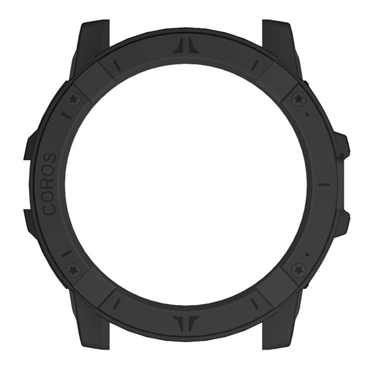 For Coros Vertix 2 Hard PC Case Hollow Edge Protector Bumper Frame Cover - Black