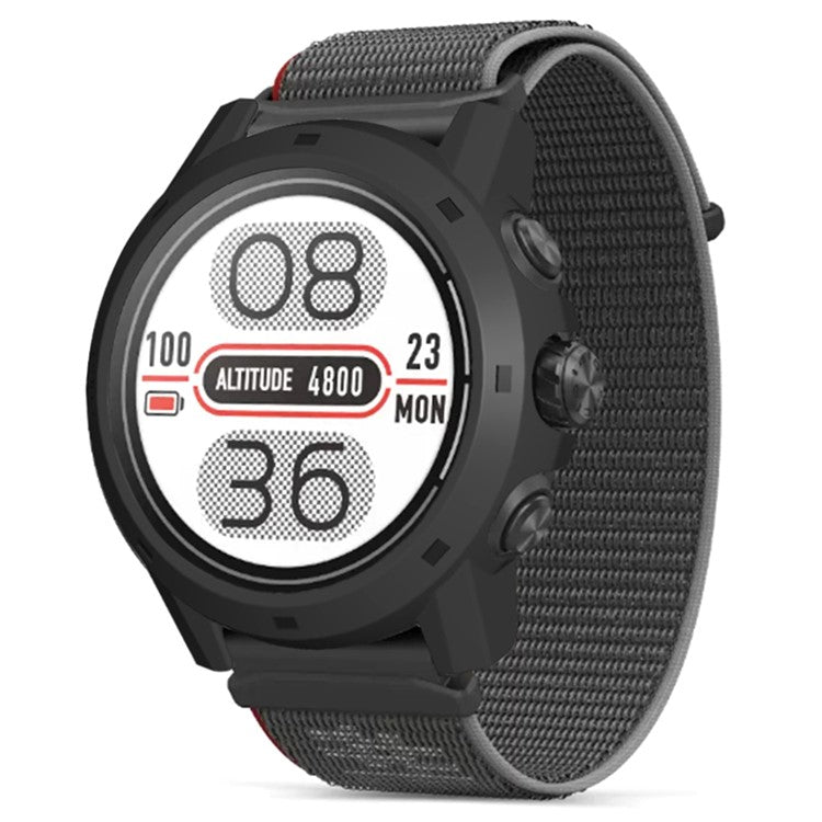 For Coros Apex 2 Pro Watch Frame Half Cover Hard PC Protective Case - Black