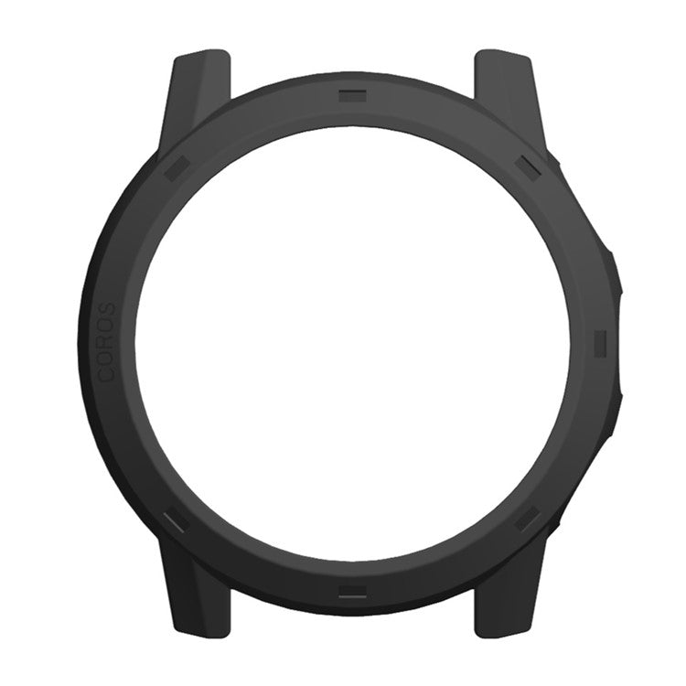 For Coros Apex 2 Pro Watch Frame Half Cover Hard PC Protective Case - Black