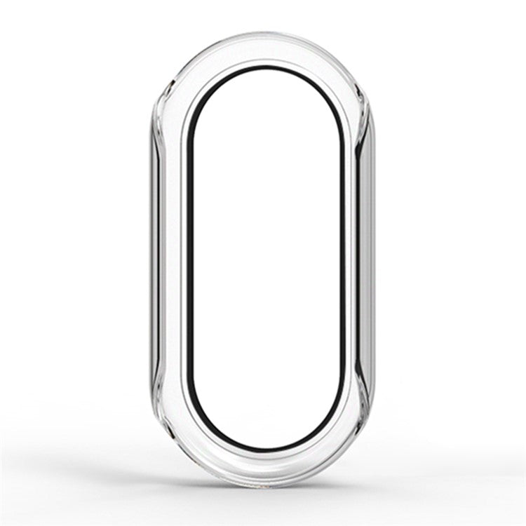 For Xiaomi Smart Band 8 / Band 8 NFC Protective Case Full Cover PC Watch Cover with Screen Protector - Transparent