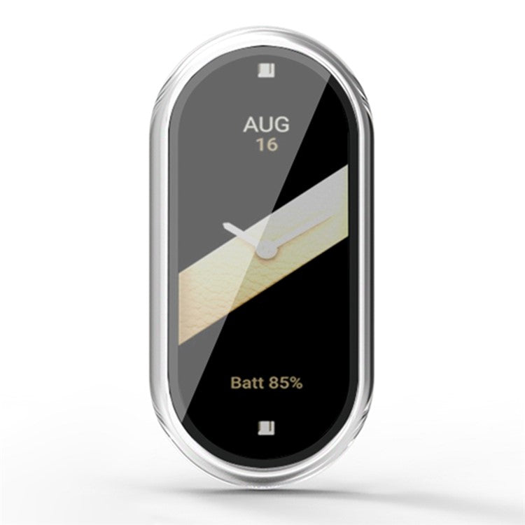 For Xiaomi Smart Band 8 / Band 8 NFC Protective Case Full Cover PC Watch Cover with Screen Protector - Transparent