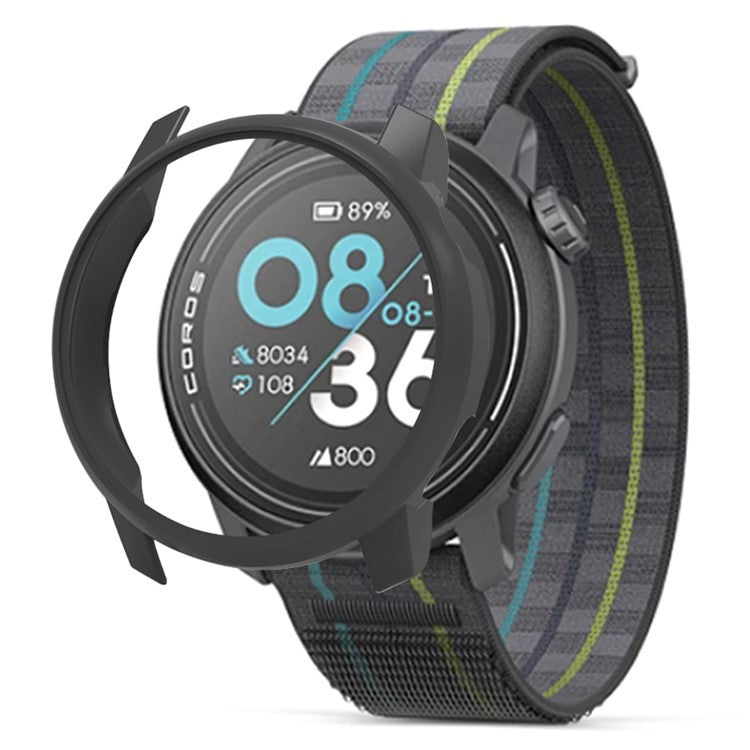 For Coros Pace 3 Watch Protective Cover Hard PC Half-Cover Drop-resistant Frame - Black