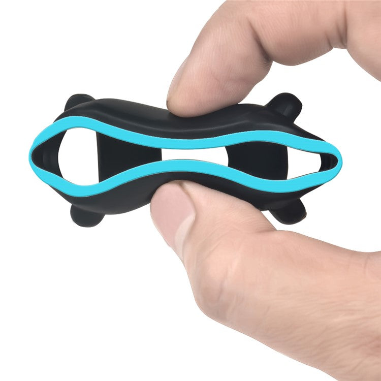 For Huami Amazfit Bip / Bip Lite Protective Edge Case Dual Color Silicone Watch Cover - Black+Blue