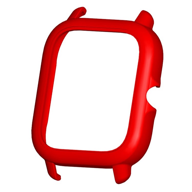For Huami Amazfit GTS3 Protective Cover Frame Hard PC Hollow Watch Case - Red