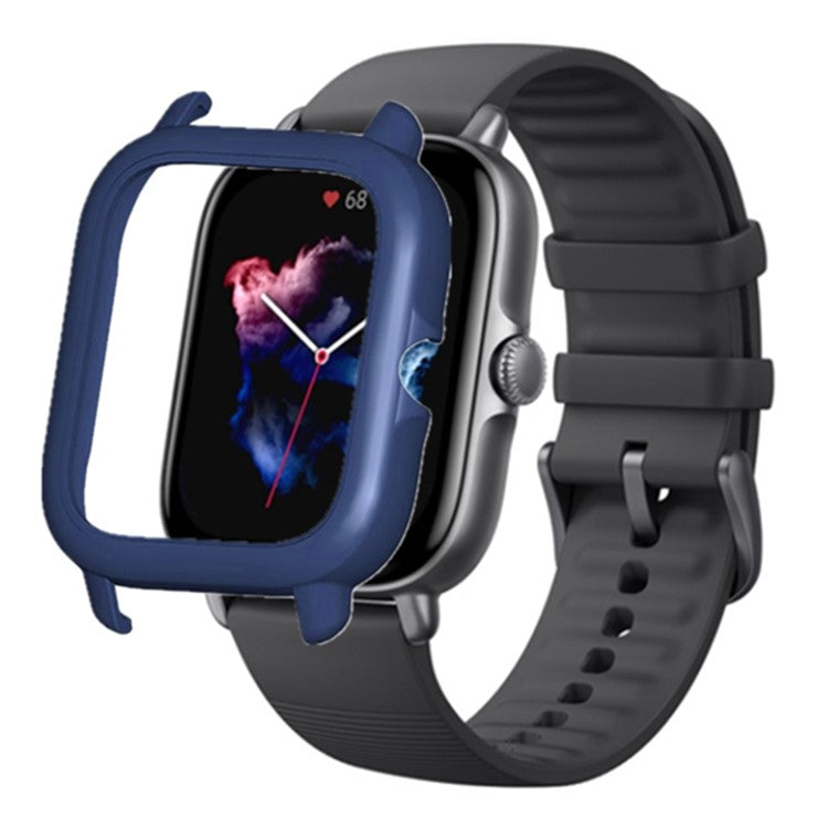 For Huami Amazfit GTS3 Protective Cover Frame Hard PC Hollow Watch Case - Midnight Blue
