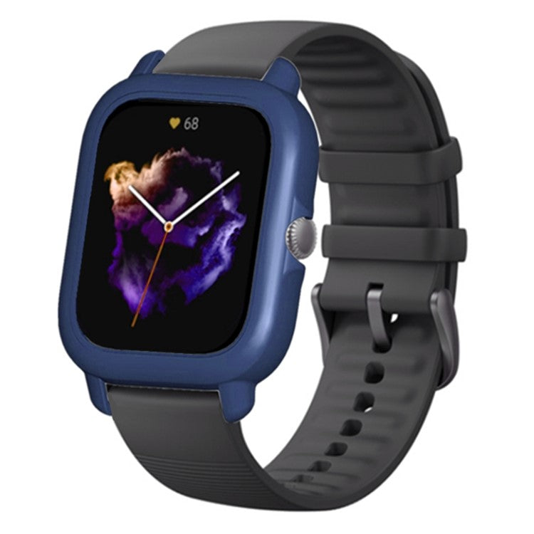 For Huami Amazfit GTS3 Protective Cover Frame Hard PC Hollow Watch Case - Midnight Blue