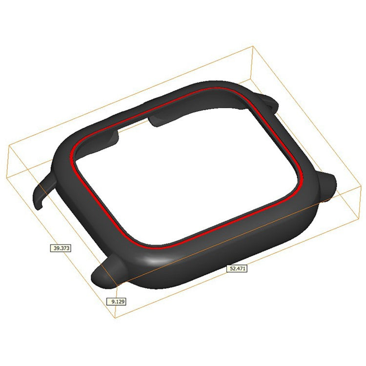 For Huami Amazfit GTS3 Protective Cover Frame Hard PC Hollow Watch Case - Midnight Blue