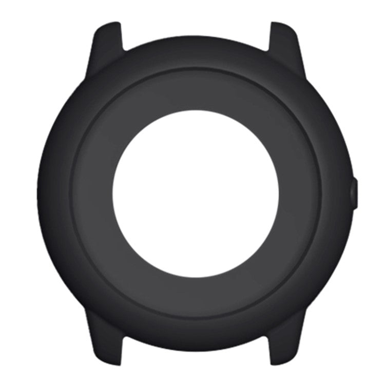 For Imilab KW66 Watch Case Half Protective Silicone Shockproof Cover - Black