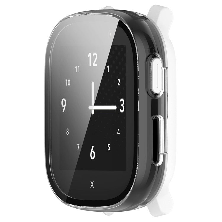 Watch Case for Xplora X6 Play Hard PC Cover with Tempered Glass Screen Protector - Transparent