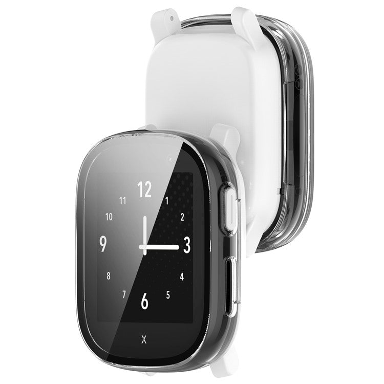 Watch Case for Xplora X6 Play Hard PC Cover with Tempered Glass Screen Protector - Transparent