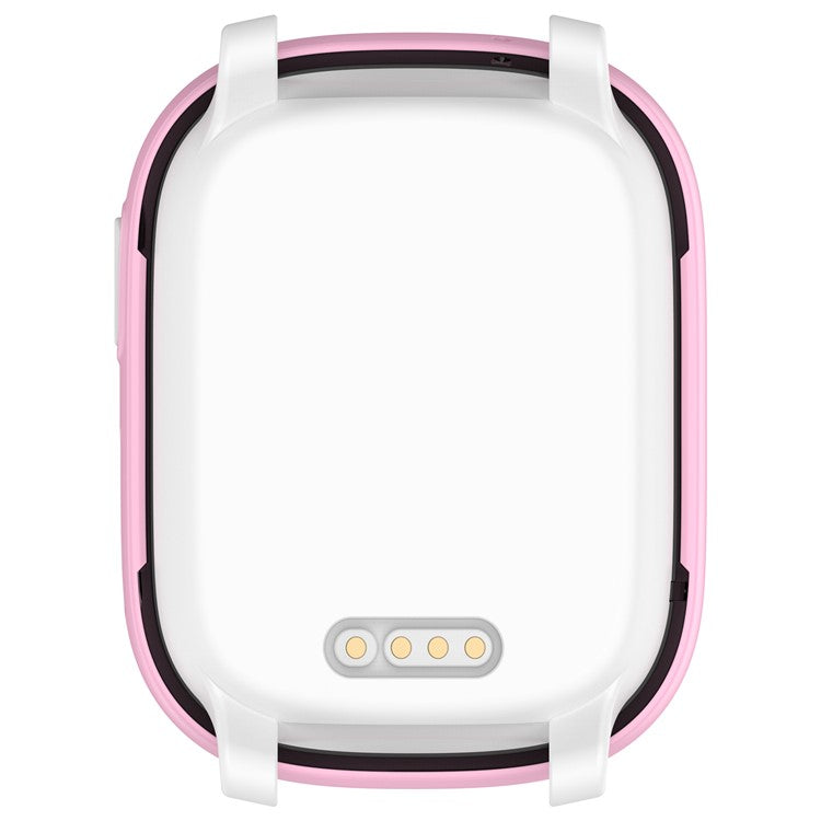 Hard PC Cover for Xplora X6 Play Watch Case with Tempered Glass Screen Protector - Pink