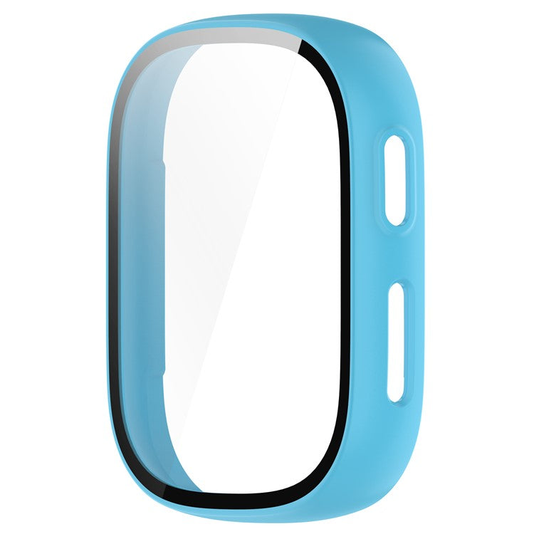 Hard PC Cover for Xplora X6 Play Watch Case with Tempered Glass Screen Protector - Blue