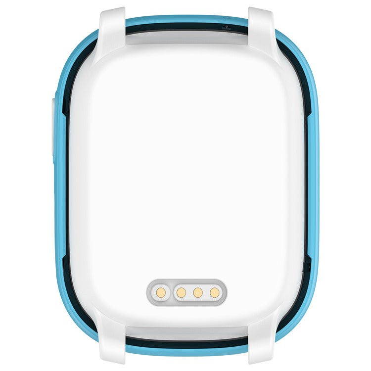 Hard PC Cover for Xplora X6 Play Watch Case with Tempered Glass Screen Protector - Blue