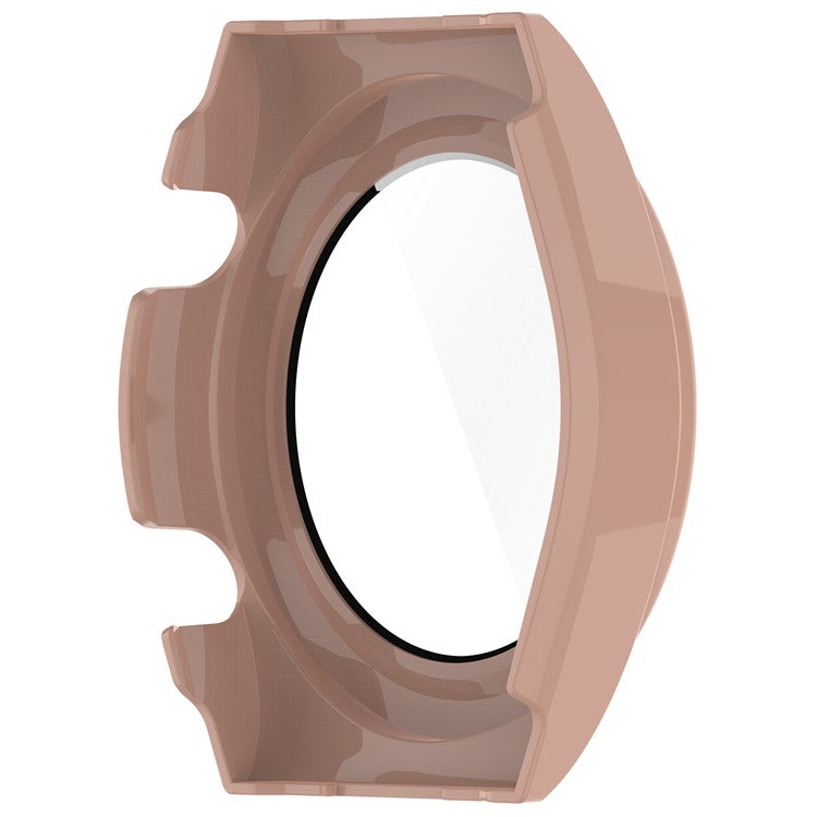 Protective Cover for Xiaomi Watch H1 Hard PC Watch Case with Tempered Glass Screen Protector - Pink