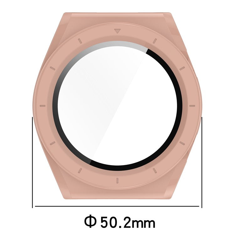 Protective Cover for Xiaomi Watch H1 Hard PC Watch Case with Tempered Glass Screen Protector - Pink