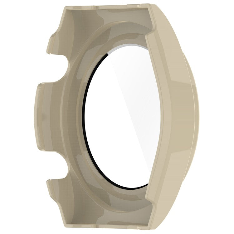 Protective Cover for Xiaomi Watch H1 Hard PC Watch Case with Tempered Glass Screen Protector - Ivory White