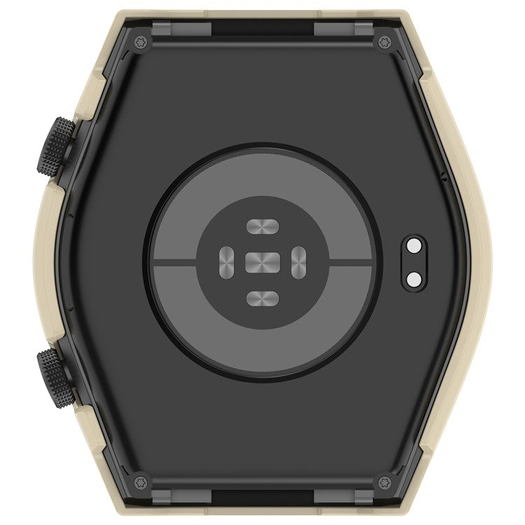 Protective Cover for Xiaomi Watch H1 Hard PC Watch Case with Tempered Glass Screen Protector - Ivory White