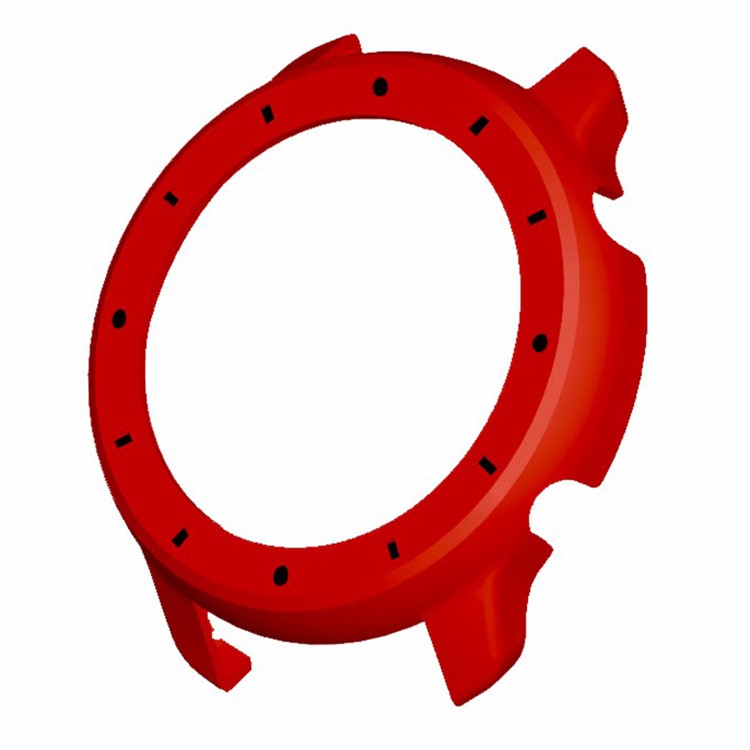 For Huami Amazfit GTR 47mm Anti-collision PC Watch Case Dual Color Design Protective Frame - Red+Black