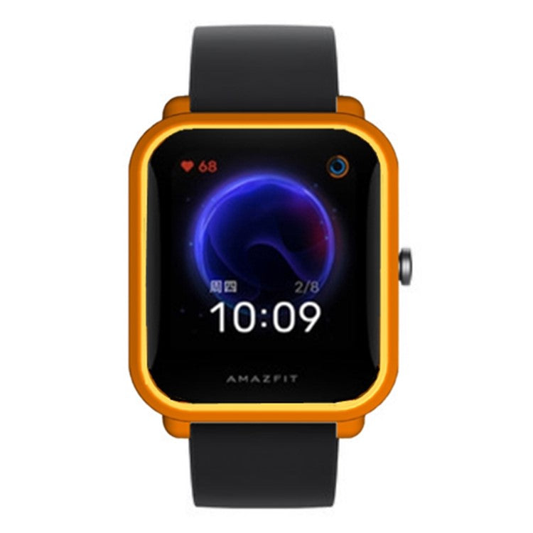 For Huami Amazfit Bip Pop / Bip / Bip U Watch Case Scratch-proof Soft TPU Frame Cover - Orange