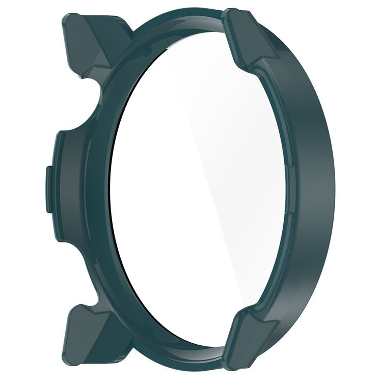 For Coros Pace 3 Protective Case Hard PC Watch Cover with Tempered Glass Screen Protector - Pine Needle Green